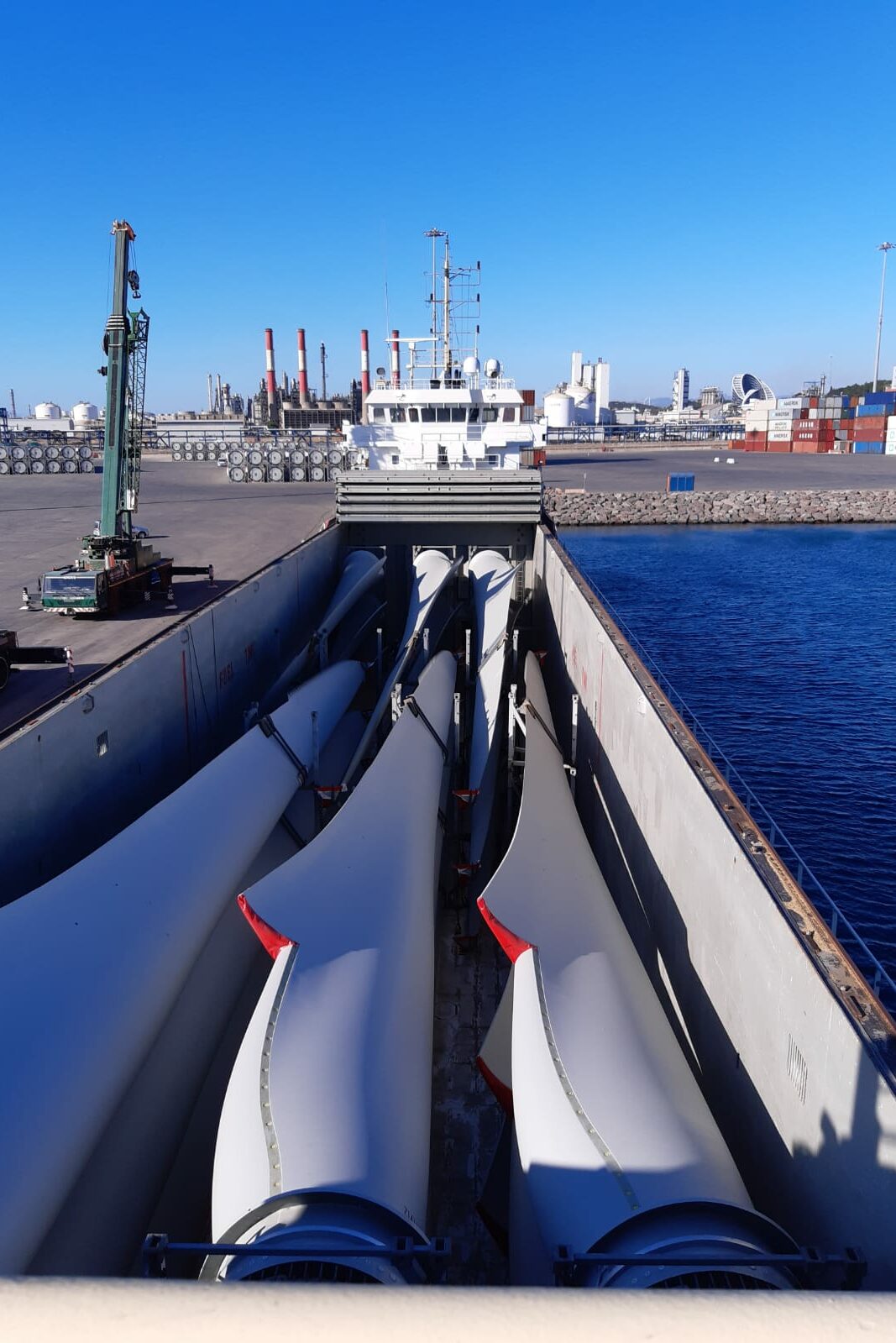 project-1 wind blades transport from Turkey to France