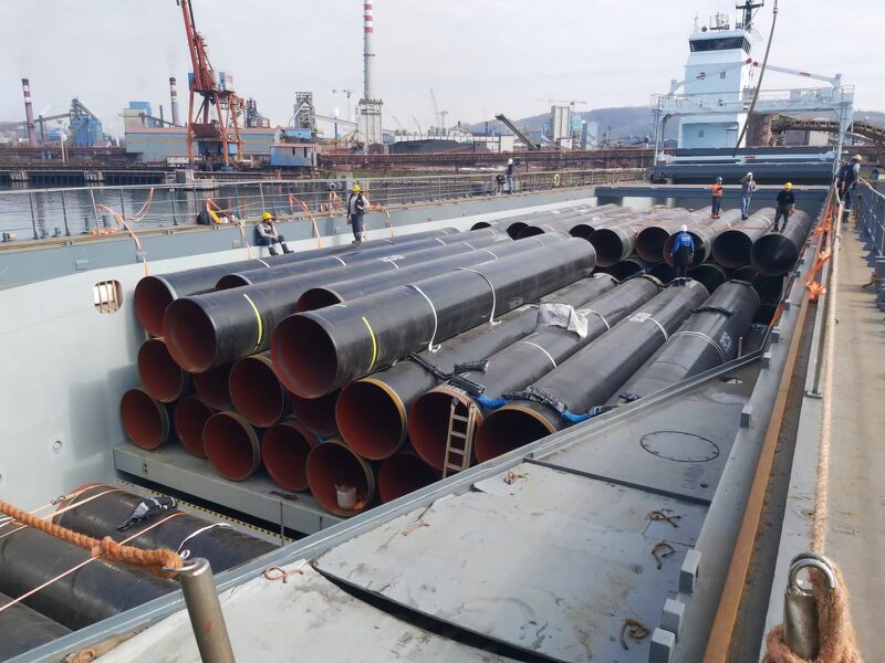 project-4 breackbulk vessel forwarding; Pipes from Turkey to France