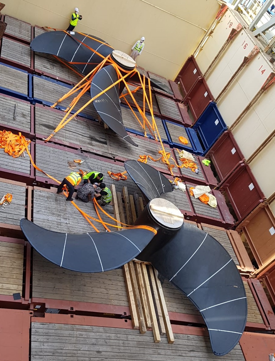 project-4 Flat bed container; Shaft Propellers from Japan & South Korea to Netherlands